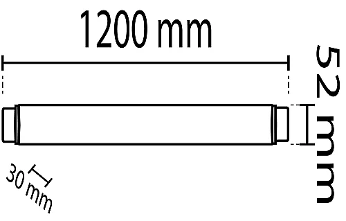 Noas YL98-3601 36W 3200K 120 cm Led Etanj Nemli Yer Bant Armatür Gün Işığı 3240 Lümen IP65 - 2