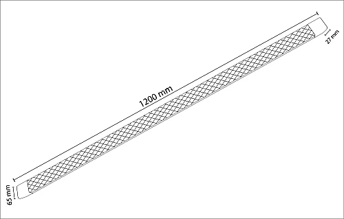 Noas YL98-5002 60W 3200K 120 cm Etna Led Bant Armatür Gün Işığı Renk Yüksek Lümen 2 Sıra Şerit Led IP20 - 2