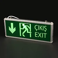 Noas YLX-2003 3W Aşağı Çift Yönlü Led'li Acil Çıkış Armatürü 2 Saat Aydınlatma Süresi - 2