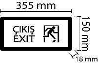 Noas YLX-3003 3W Çıkış Çift Yönlü Led'li Acil Çıkış Armatürü 2 Saat Aydınlatma Süresi - 3