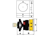 OPAŞ 101 M20 - 1X20A 49X49 1 Faz ( Monofaze) Açma Kapama Şalteri - 2