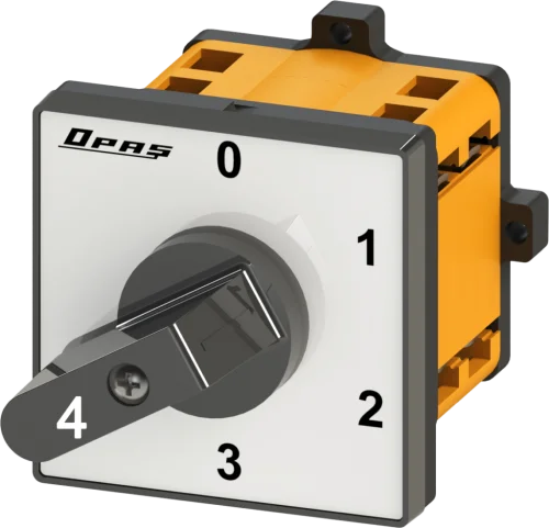 OPAŞ 114 010 - 1X10A 49X49 1 Faz (Monofaze) 4 Kademeli Şalter / 0'Lı - 1