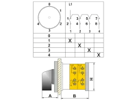 OPAŞ 114 063 - 1X63A 90X90 1 Faz (Monofaze) 4 Kademeli Şalter / 0'Lı - OPAŞ (1)