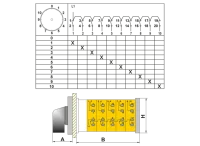 OPAŞ 120 040 - 1X40A 90X90 1 Faz 10 Kademeli Şalter / 0'Sız - OPAŞ (1)