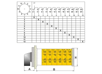 OPAŞ 160 025 - 1X25A 66X66 1 Faz 12 Kademeli Şalter / 0'Sız - OPAŞ (1)