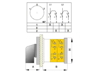 OPAŞ 205 Tr50 - 2X50A 66X66 2 Faz (Difaze) Kutup Değiştirici Şalter - OPAŞ (1)