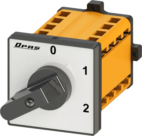 OPAŞ 308 032 - 3X32A 66X66 3 Faz (Trifaze) Çiftdevir Tek Yön Motor Şalteri (0-1-2) - 1