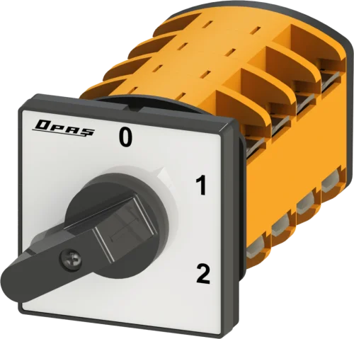 OPAŞ 308 TR80 - 3X80A 66X66 3 Faz (Trifaze) Çiftdevir Tek Yön Motor Şalteri (0-1-2) - 1