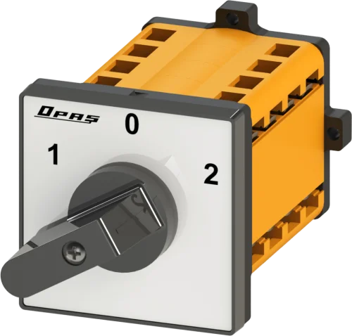 OPAŞ 309 100 - 3X100A 90X90 3 Faz (Trifaze) Çiftdevir Çift Yön Motor Şalteri (1-0-2) - 1