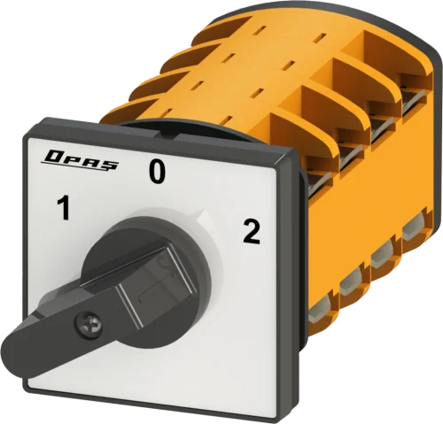 OPAŞ 309 M25 - 3X25A 49X49 3 Faz (Trifaze) Çiftdevir Çift Yön Motor Şalteri (1-0-2) - 1