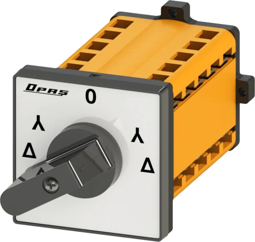OPAŞ 334 025 - 3X25A 66X66 3 Faz Yıldız Üçgen Şalteri / Enversör (Δ - Y - 0 - Y - Δ) - 1