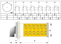 OPAŞ 605 025 - 6X25A 66X66 6 Faz Kutup Değiştirici Şalterler - OPAŞ (1)