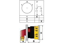 OPAŞ XL104 010 - 1X10A 48X48 1 Faz (Monofaze) Anahtarlı Enversör Şalter - 2