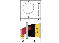 OPAŞ YPK XL101 M16 - 1X16A 48X48 1 Faz (Monofaze) Açma Kapama Kolay Montaj Şalteri - 3