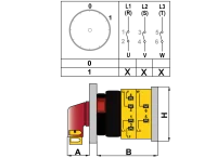OPAŞ YPK XL301 M16 - 3X16A 48X48 3 Faz (Trifaze) Açma Kapama Kolay Montaj Şalteri - 2