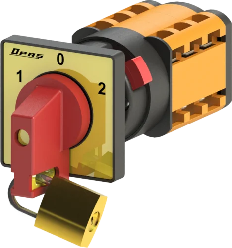 OPAŞ YPK XL305 M20 - 3X20A 48X48 3 Faz (Trifaze) Kutup Değştirici Mandaldan Kilitli Şalter - 1