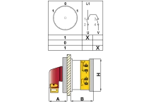 OPAŞ YPK104 M25 - 1X25A 48X48 1 Faz (Monofaze) Enversör Şalter - OPAŞ (1)