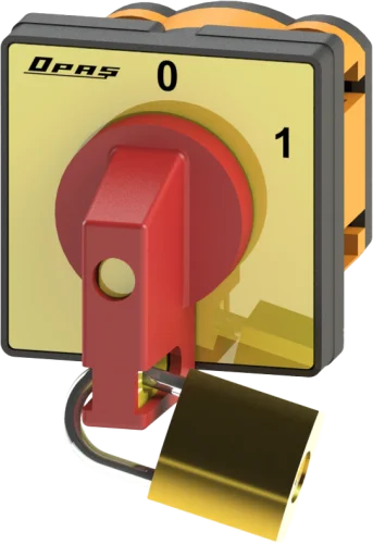 OPAŞ YPK201 010 - 2X10A 48X48 2 Faz (Difaze) Açma Kapama Şalteri - 1