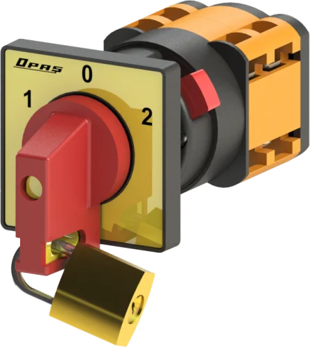 OPAŞ YPK205 M25 - 2X25A 48X48 2 Faz (Difaze) Mandaldan Kilitli Kutup Değştirici Şalterler - 1