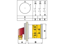 OPAŞ YPK301 M16 - 3X16A 48X48 2 Faz (Difaze) Açma Kapama Şalteri - OPAŞ (1)