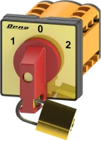 OPAŞ YPK305 010 - 3X10A 48X48 3 Faz (Trifaze) Mandaldan Kilitli Kutup Değştirici Şalter - 1