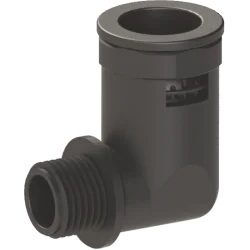 Ortaç ODDB28-M25 Geçmeli Dirsek Rakor Siyah ( 23X28,4 ) - 1