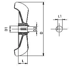 Ortaç ORT04 80 Tip Gamak Pervane Siyah - 2