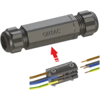 Ortaç OTG06 M25 Kablo Birleştirme Konnektörü Siyah ( A 9-14 ) ( B 9-14 ) - 1