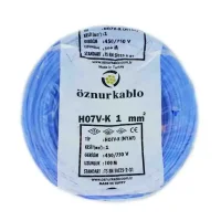 Öznur H05V-K 1X1 mm² Mavi Renk NYAF Kablo 