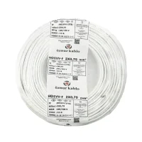 Öznur H05VV-F 2X0,75 mm² Beyaz Renk TTR Kablo 
