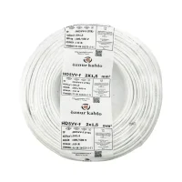 Öznur H05VV-F 2X1,5 mm² Beyaz Renk TTR Kablo - 1
