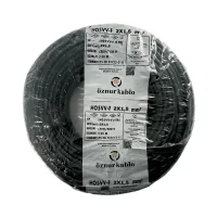 Öznur H05VV-F 2X1,5 mm² Siyah Renk TTR Kablo 