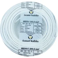 Öznur H05VV-F 2X2,5 mm² Beyaz Renk TTR Kablo - 1