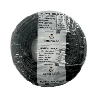 Öznur H05VV-F 3X1,5 mm² Siyah Renk TTR Kablo - 1