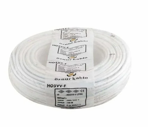 Öznur H05VV-F 4X1 mm² Beyaz Renk TTR Kablo - 1