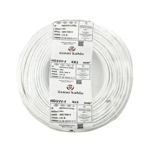 Öznur H05VV-F 4X1 mm² Siyah Renk TTR Kablo - 1