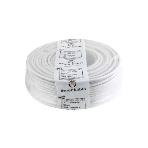 Öznur H05VV-F 4X4 mm² Beyaz Renk TTR Kablo - 1
