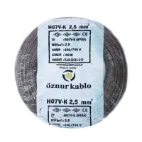 Öznur H07V-K 1X2,5 mm² Kahve Renk NYAF Kablo 