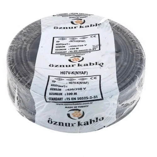Öznur H07V-K 1X25 mm² Siyah Renk NYAF Kablo - 1
