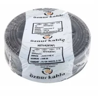 Öznur H07V-K 1X4 mm² Siyah Renk NYAF Kablo 