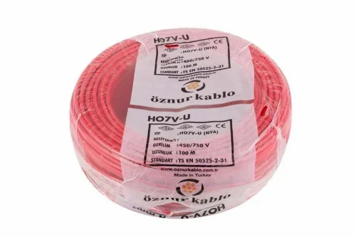 Öznur H07V-R 1X16 mm² Kırmızı Renk NYA Kablo - 1