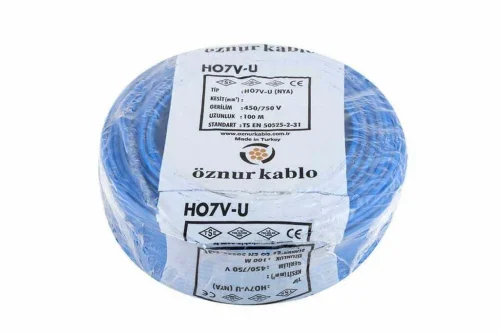 Öznur H07V-R 1X16 mm² Mavi Renk NYA Kablo - 1