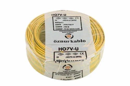 Öznur H07V-R 1X35 mm² Sarı-Yeşil Renk NYA Kablo - 1