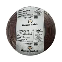Öznur H07V-U 1X6 mm² Kahve Renk NYA Kablo - 1