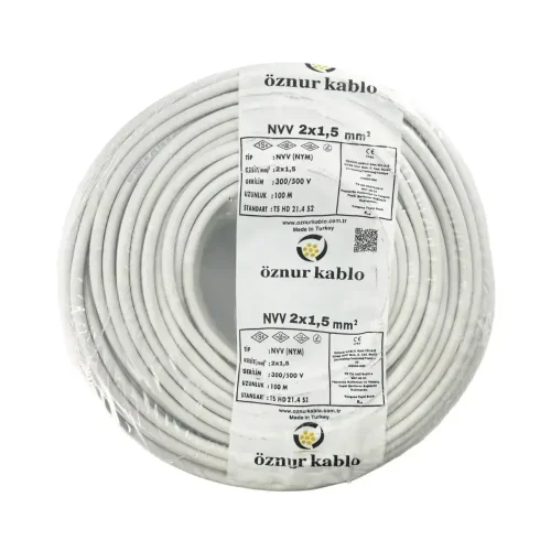 Öznur NYM 2X1,5 mm² Antigron Kablo - 1