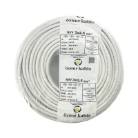 Öznur NYM 3X2,5 mm² Antigron Kablo - 1