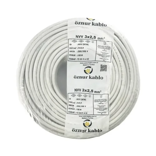 Öznur NYM 3X2,5 mm² Antigron Kablo - 1