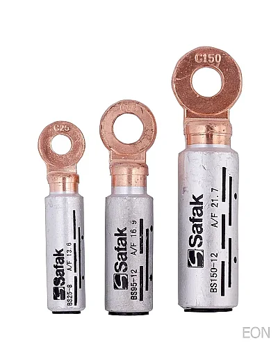 Şafak Elektrik BS2 02508 25mm M8 Dın Normu Bimetal Bakır-Alm Kablo Pabucu - 1