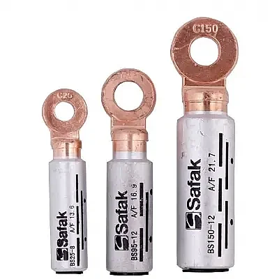 Şafak Elektrik BS2 07010 70mm M10 Dın Normu Bimetal Bakır-Alm Kablo Pabucu - 1