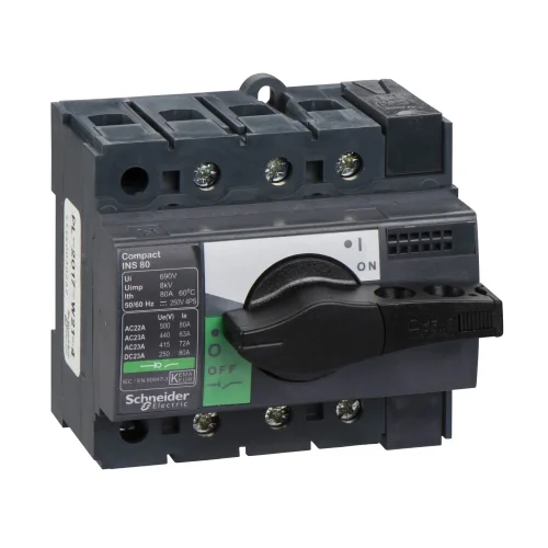 Schneider Electric 28904 Yük Ayırıcı Compact Ins80 3 Kutuplu 80 A - 1